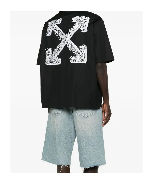 Logo Printed Button-Up Shirt