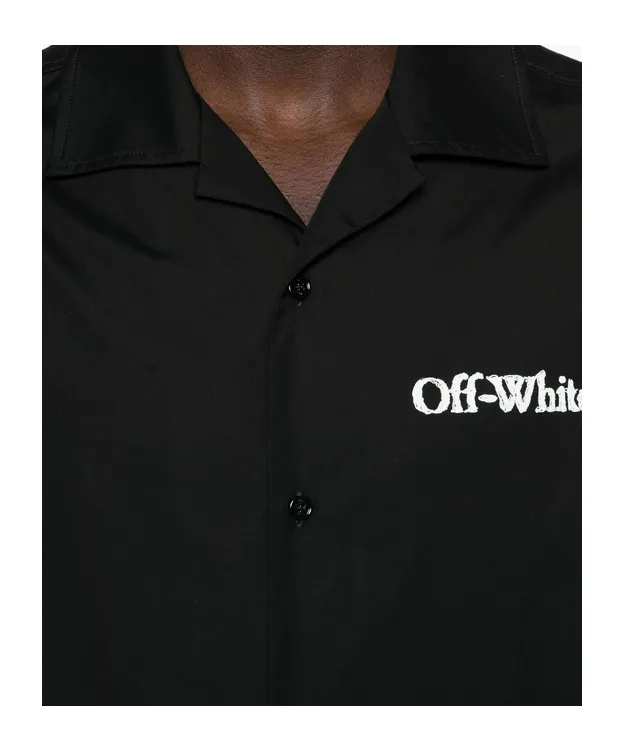 Logo Printed Button-Up Shirt