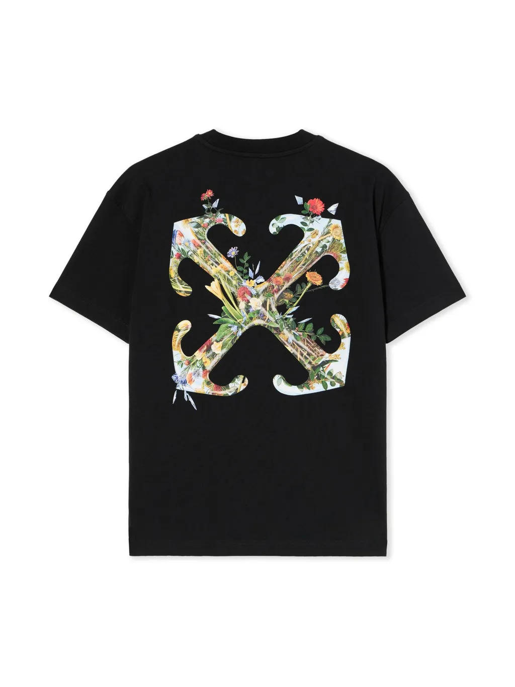 Arrow Flower Printed Crewneck T-Shirt