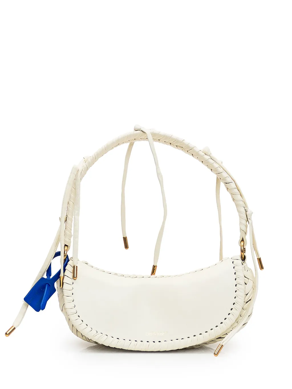 Braided-Trim Top Handle Bag