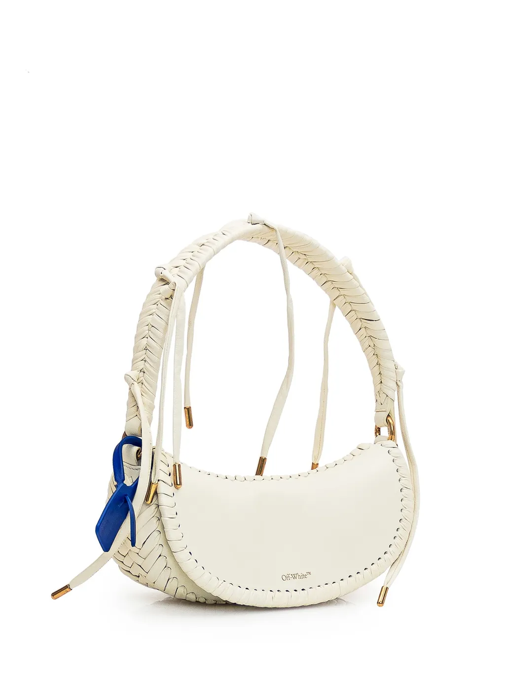 Braided-Trim Top Handle Bag