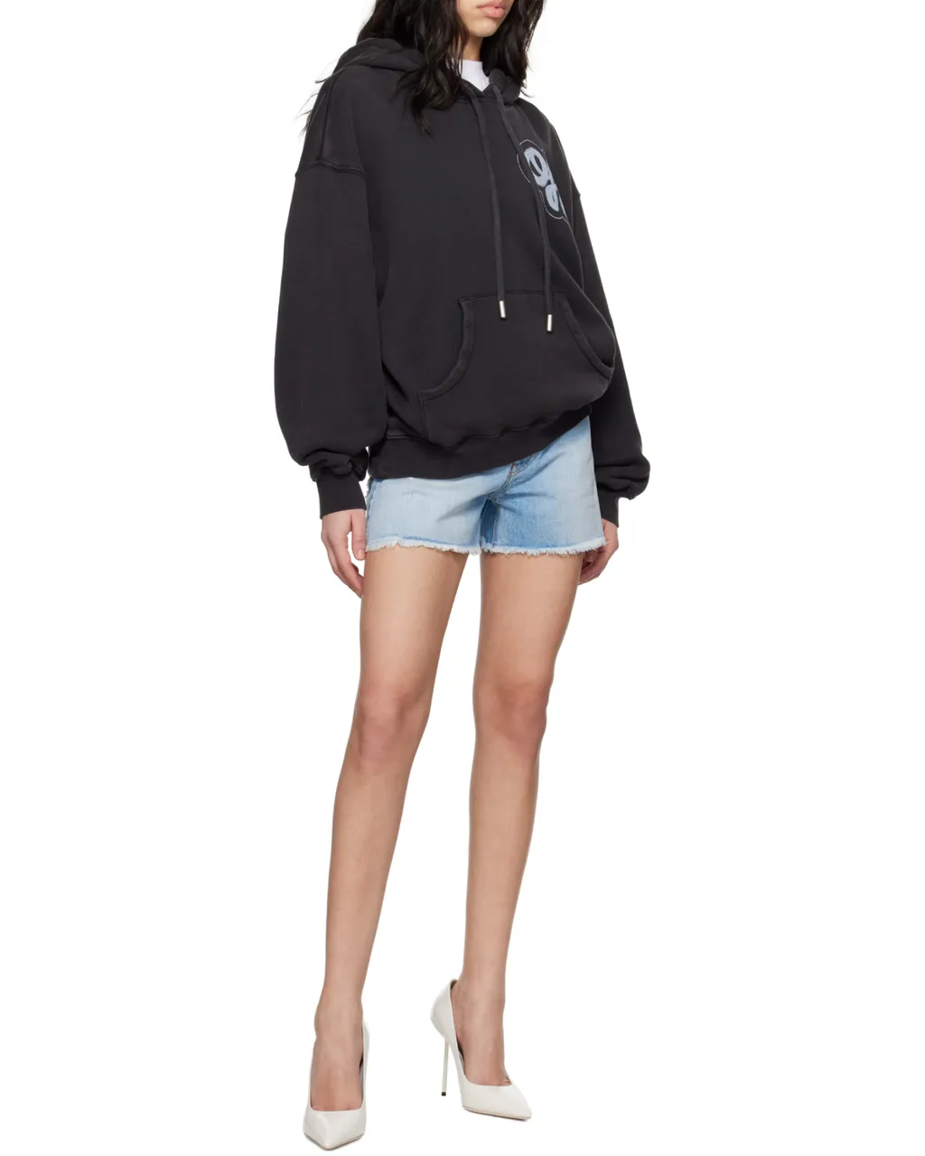 Frayed Denim Shorts