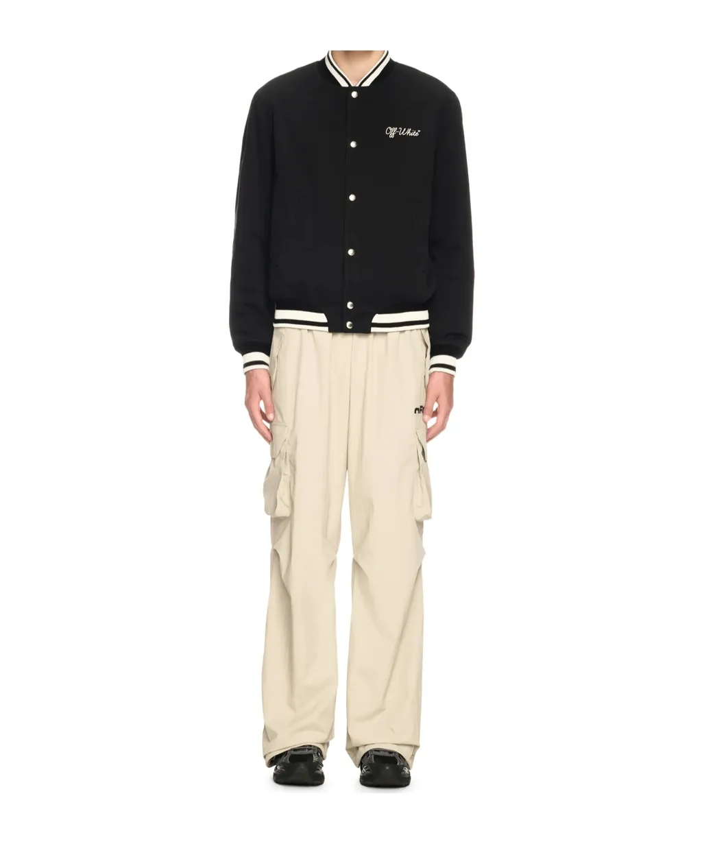 Script Button-Up Varsity Jacket