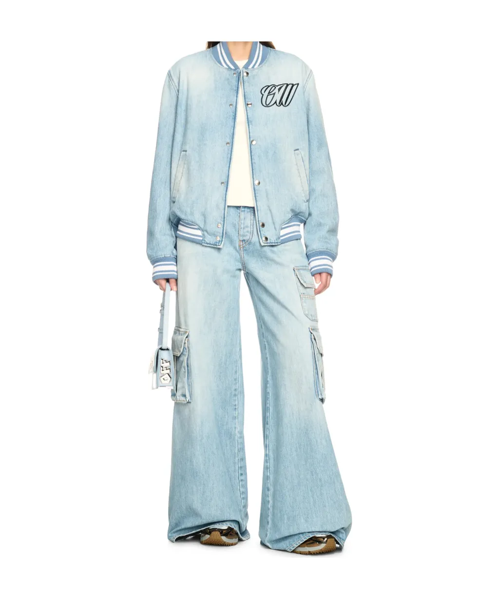 Denim Varsity Jacket