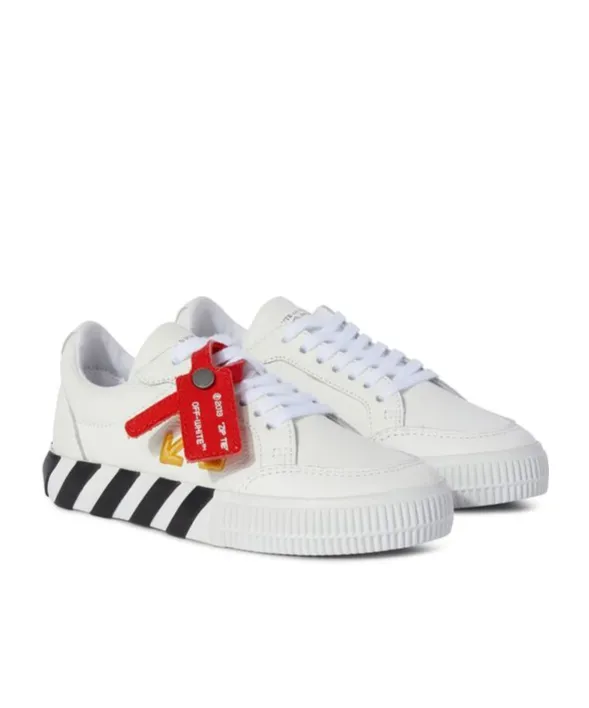 Vulcanized Leather Low-Top Sneakers
