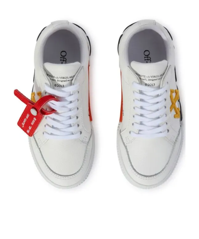 Vulcanized Leather Low-Top Sneakers