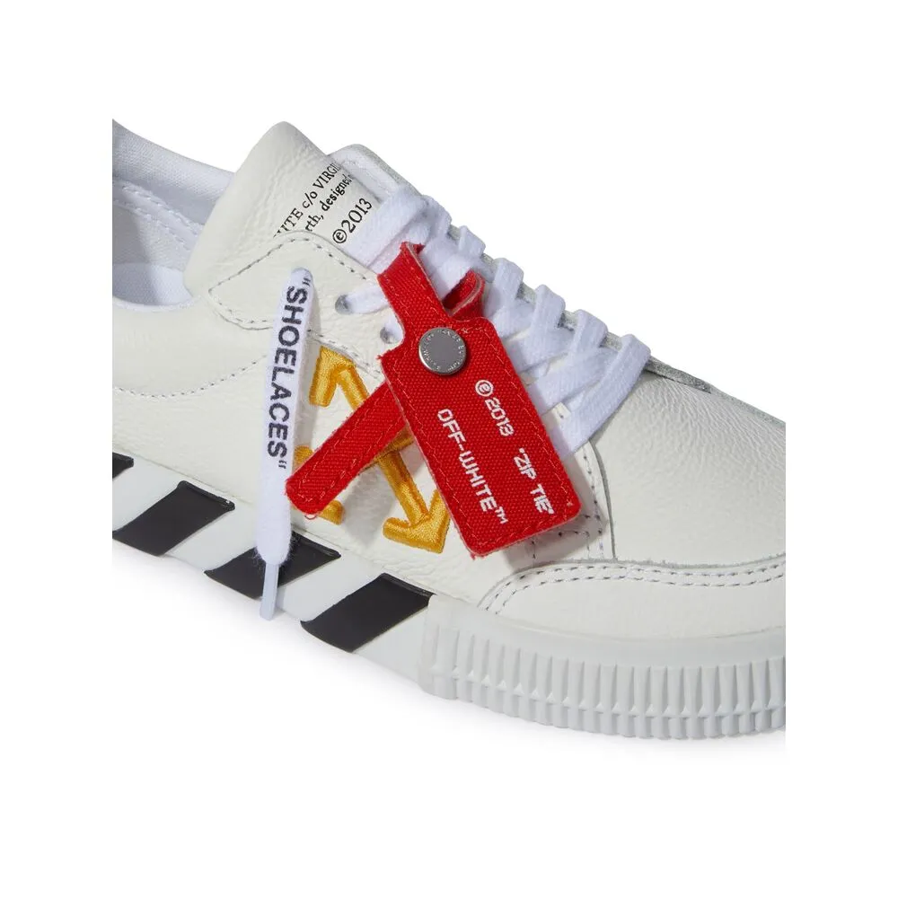 Vulcanized Leather Low-Top Sneakers