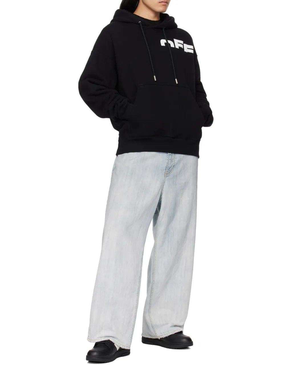 Logo Printed Drawstring Hoodie