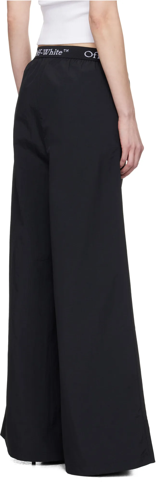 Logo Band Wide Leg Trousers