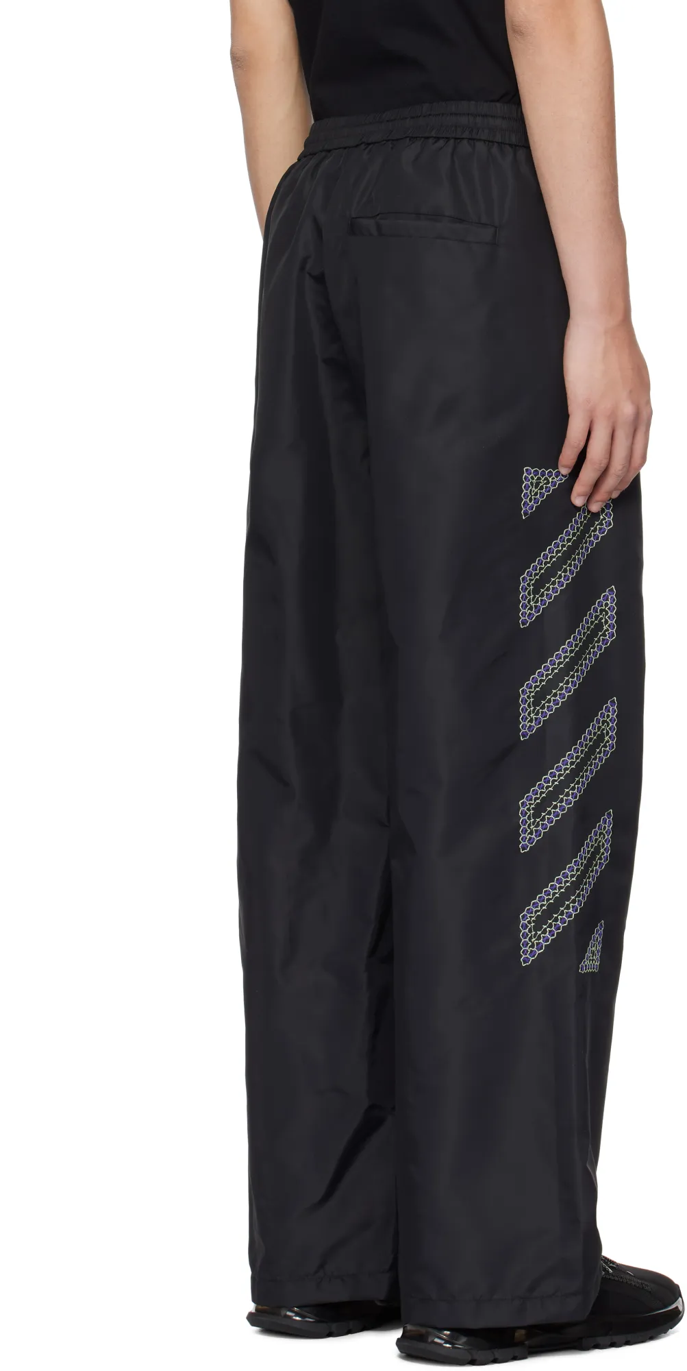 Logo Detailed Wide Leg Pants