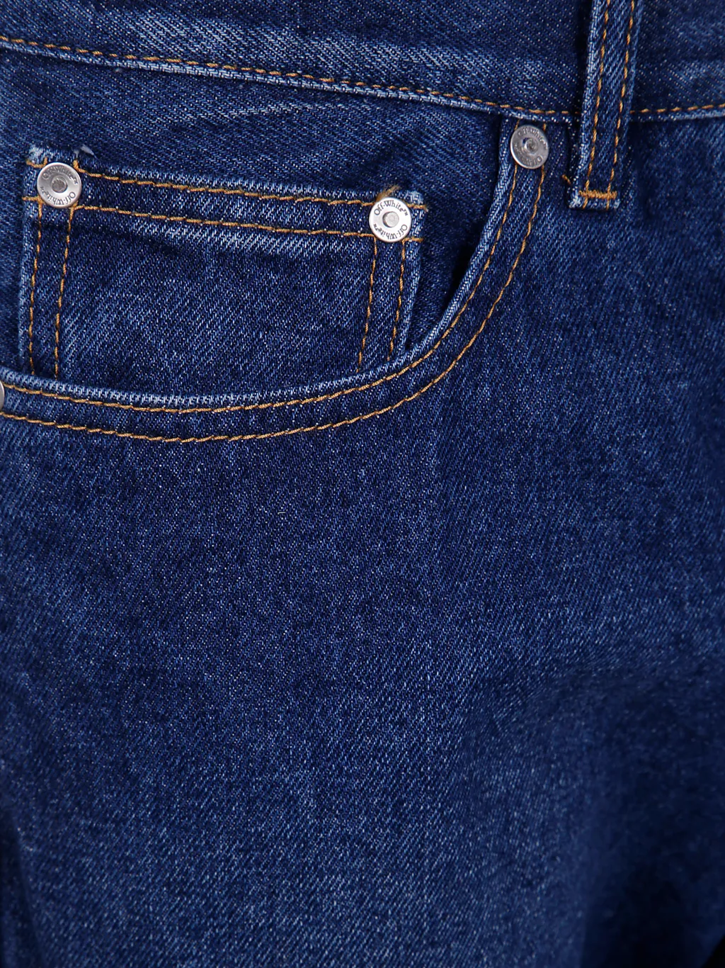 Logo Patch Straight Leg Jeans
