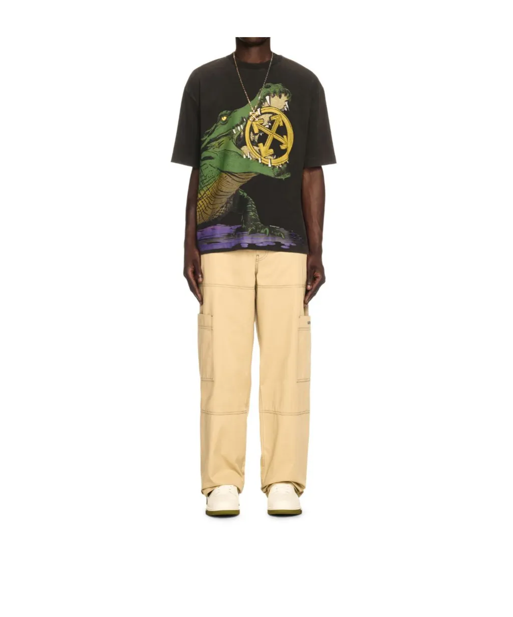 Logo Embroidered Cargo Pants