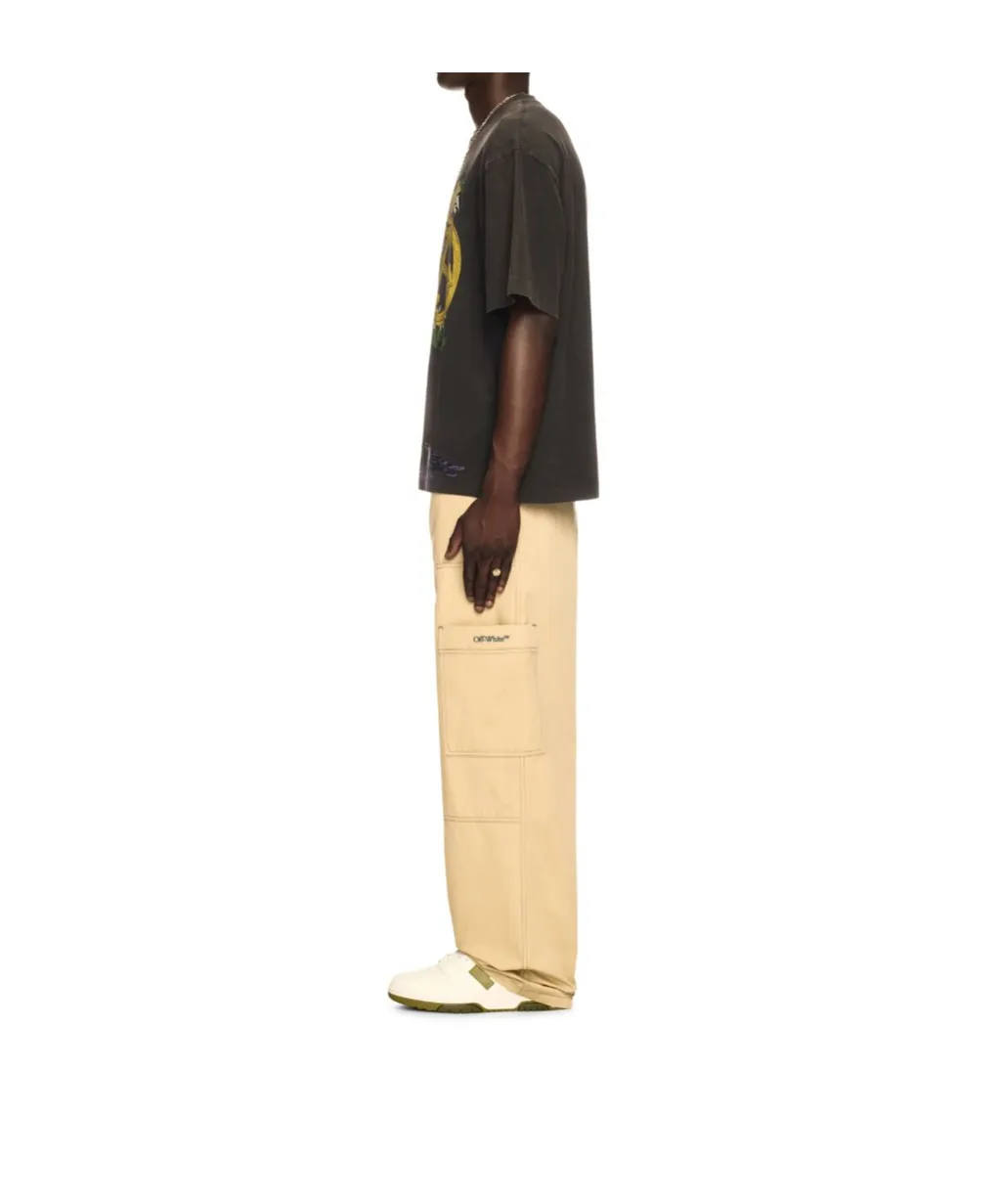 Logo Embroidered Cargo Pants