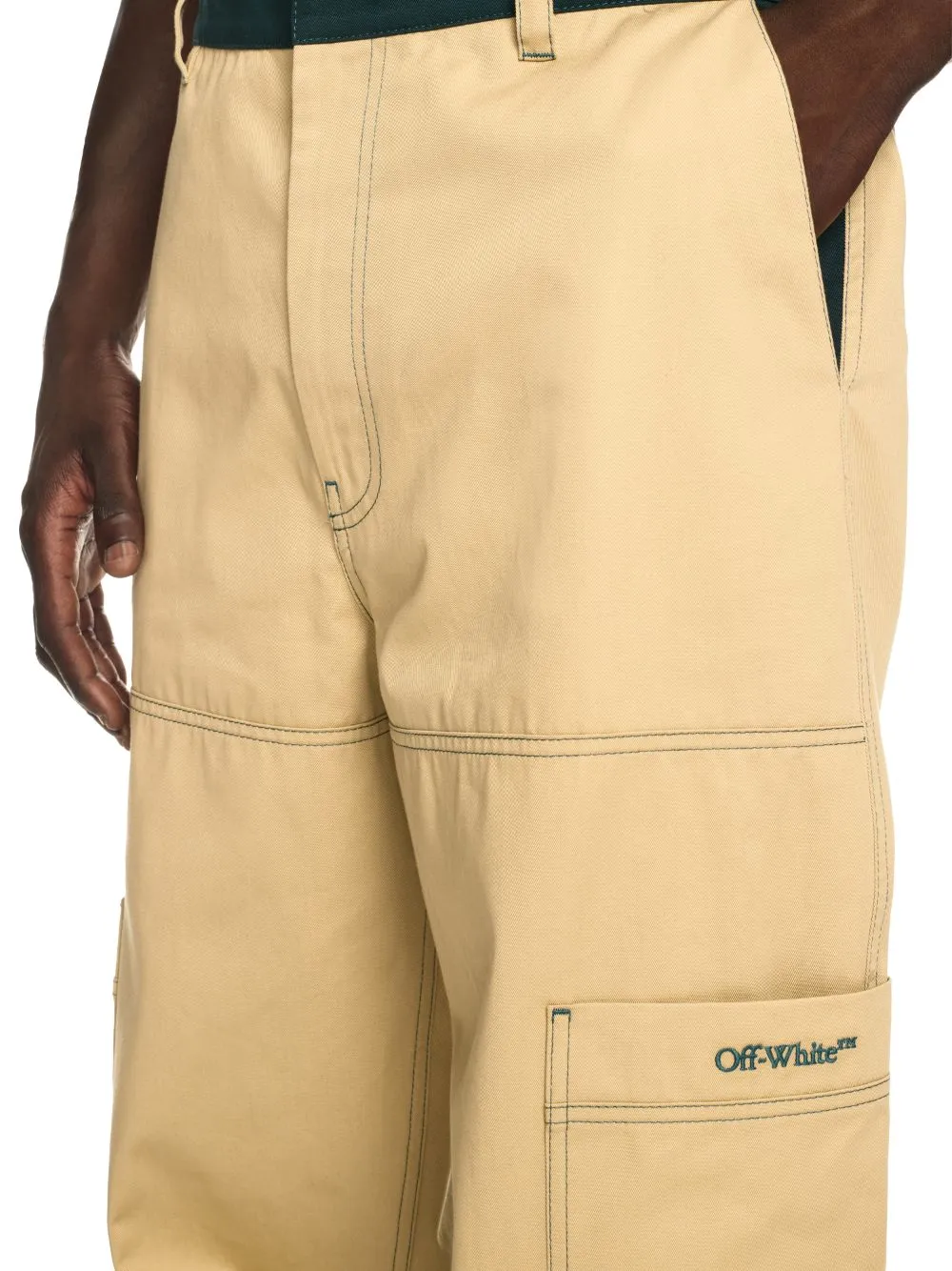 Logo Embroidered Cargo Pants