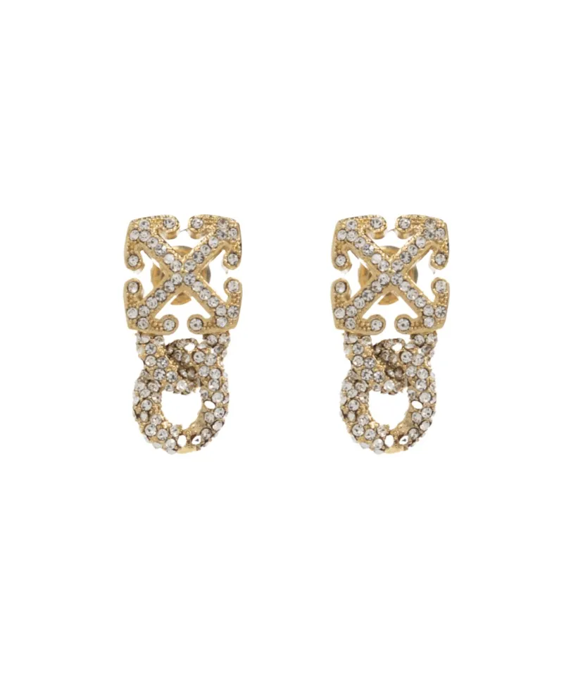 Arrow Motif Embellished Earrings