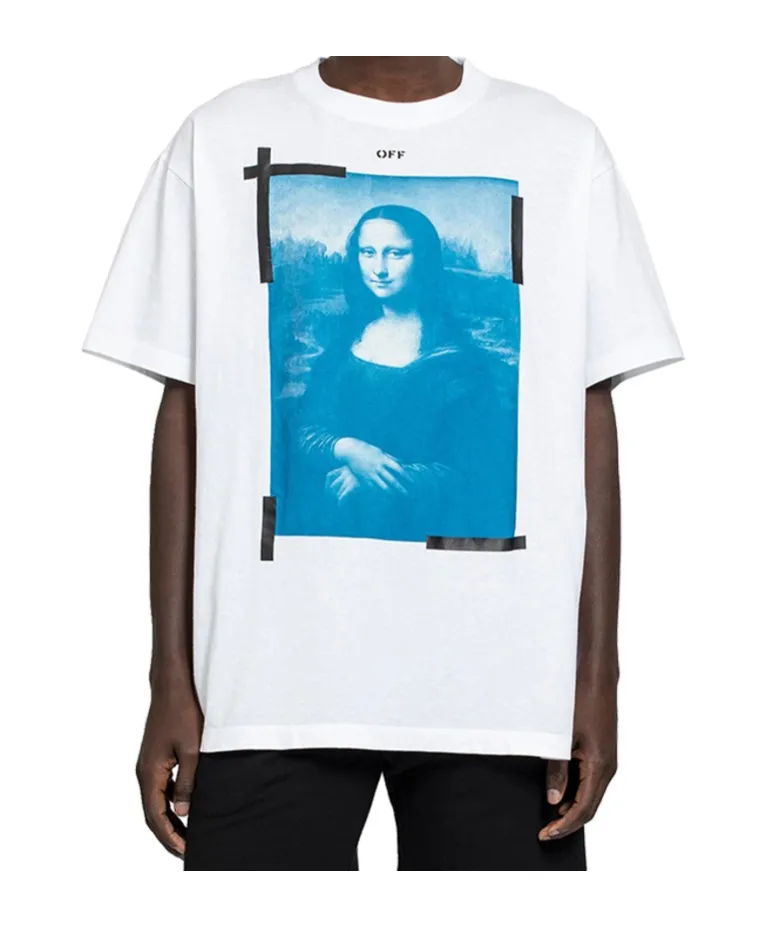 Mona Lisa-Print Oversized T-Shirt