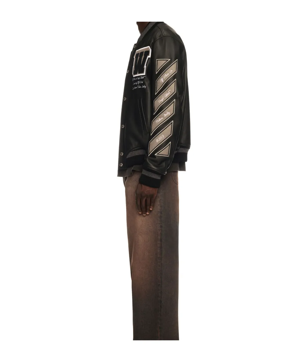 Leather Varsity Jacket