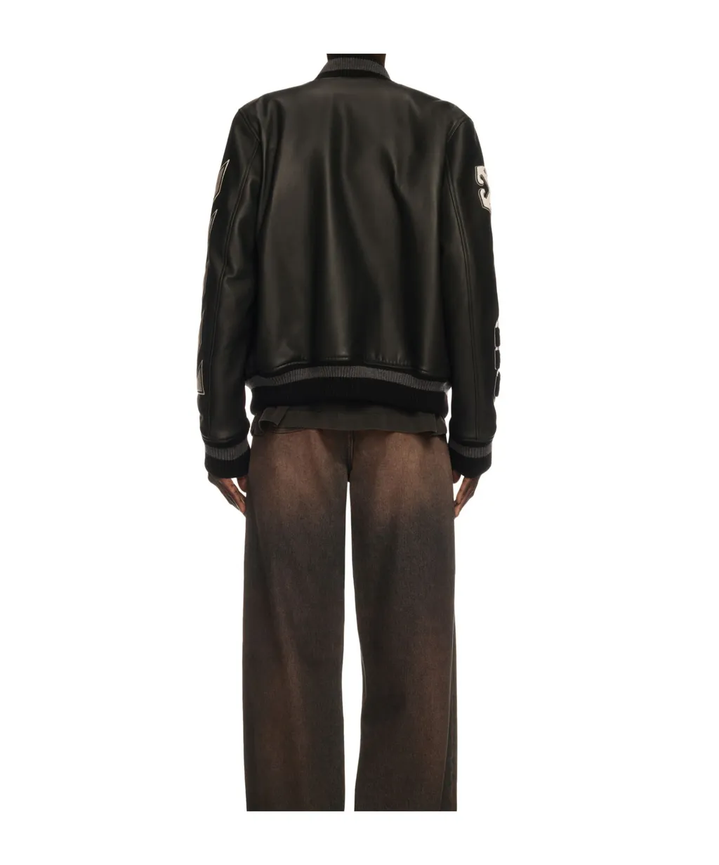 Leather Varsity Jacket