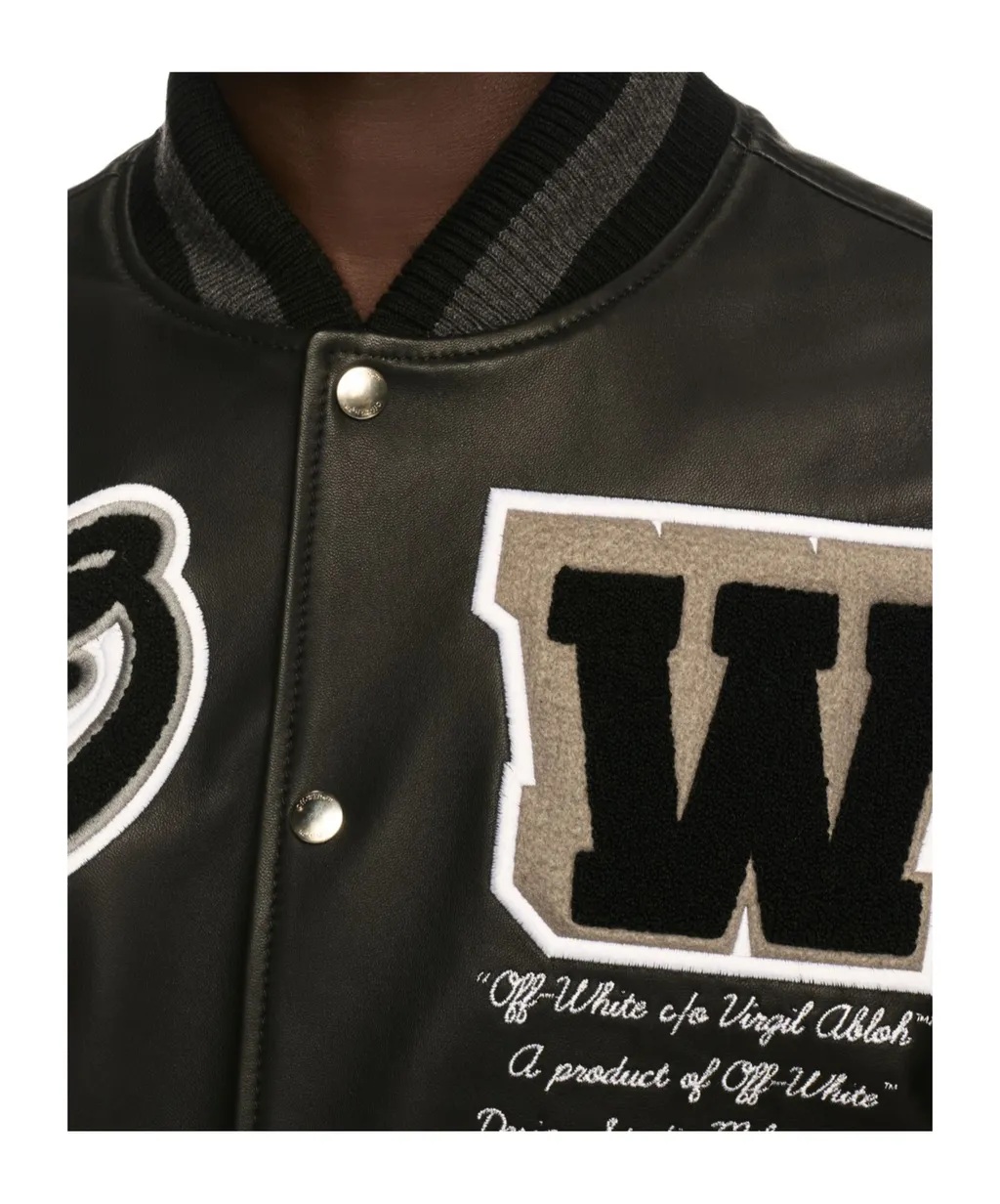 Leather Varsity Jacket