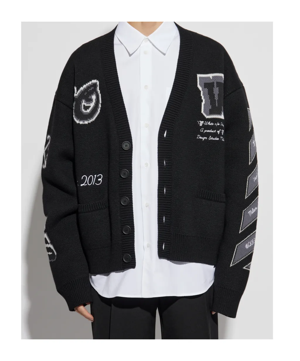 Varsity V-Neck Cardigan