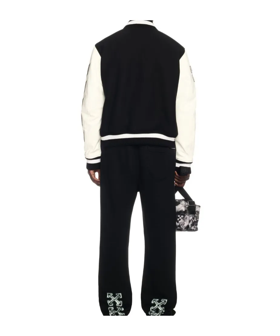 Lea Button-Up Varsity Jacket