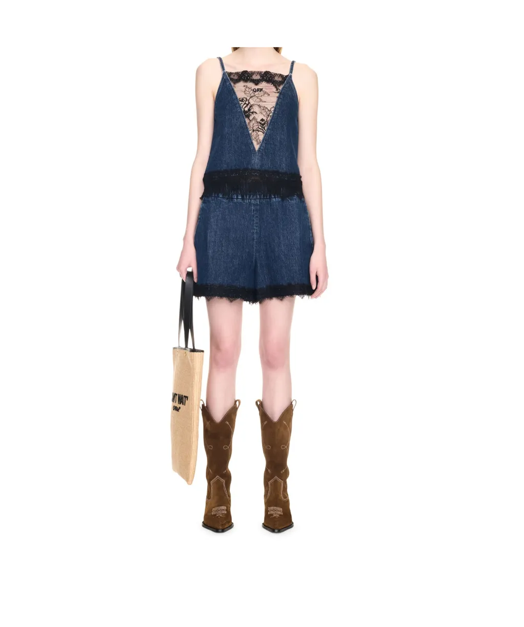Lace-Detailing Shorts