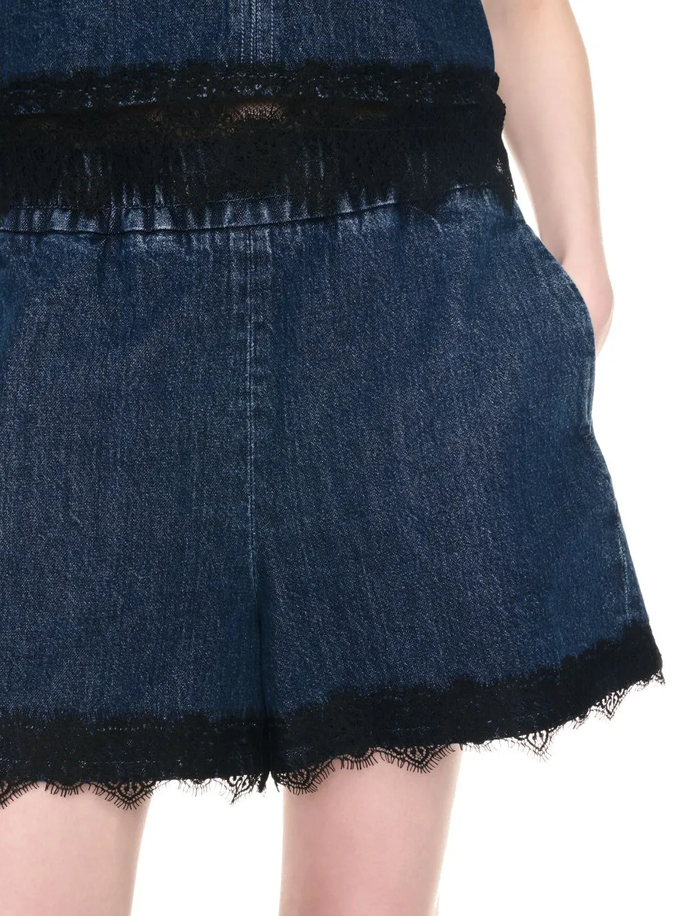 Lace-Detailing Shorts