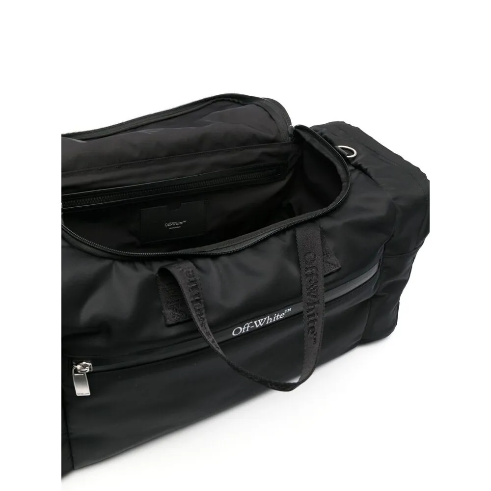Logo Printed Zi-Up Holdall Bag