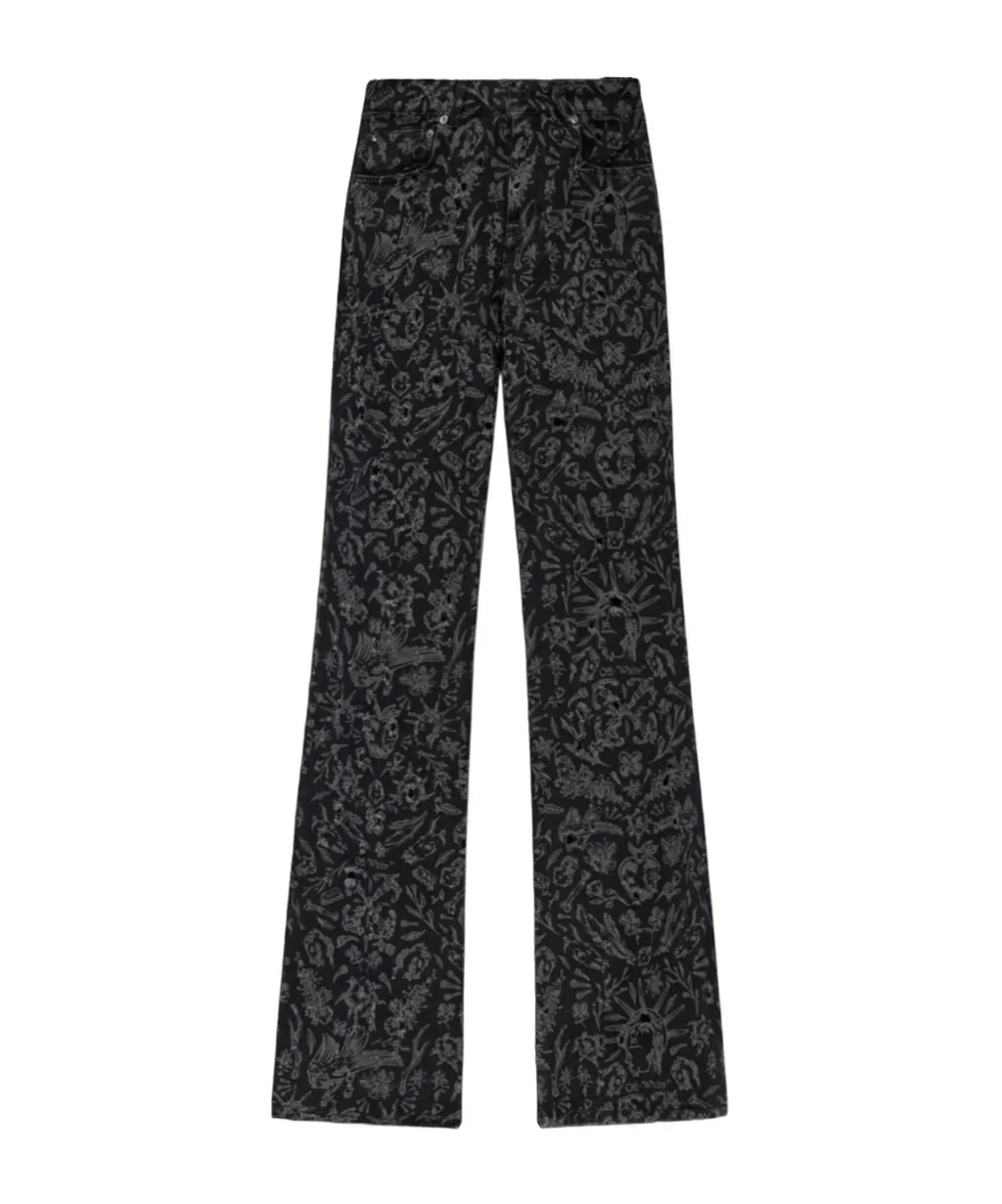 Logo Patch Flared Pants