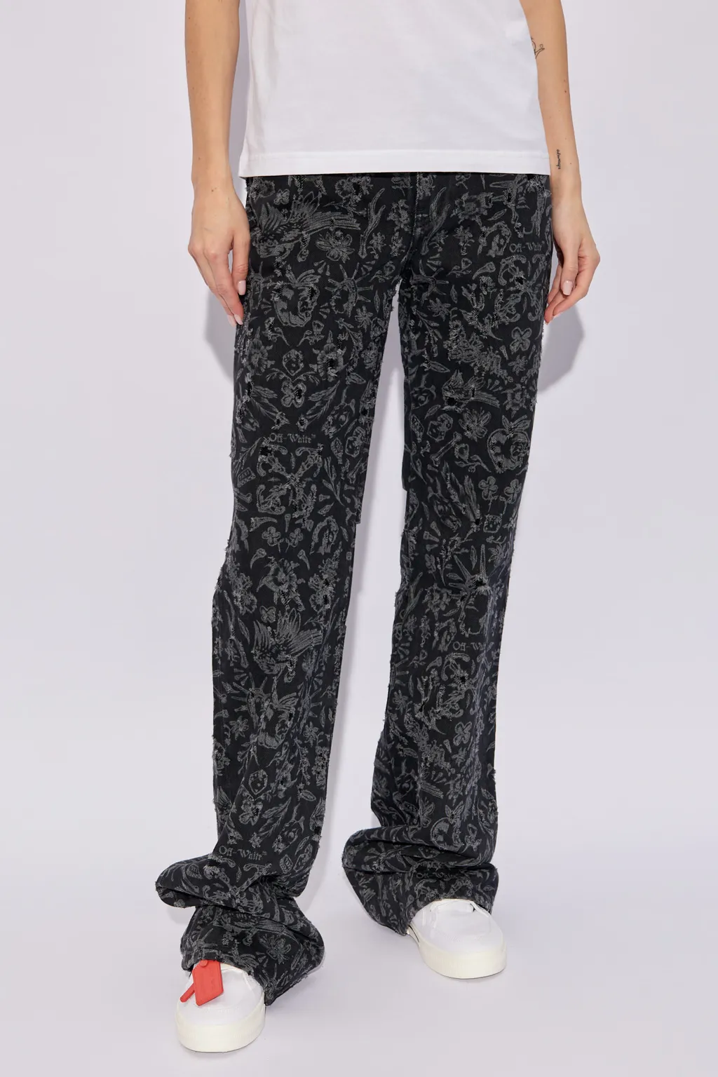 Logo Patch Flared Pants