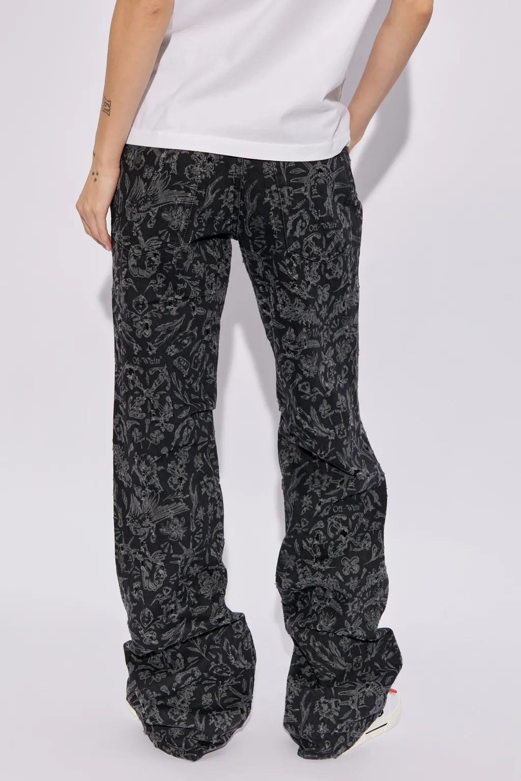 Logo Patch Flared Pants