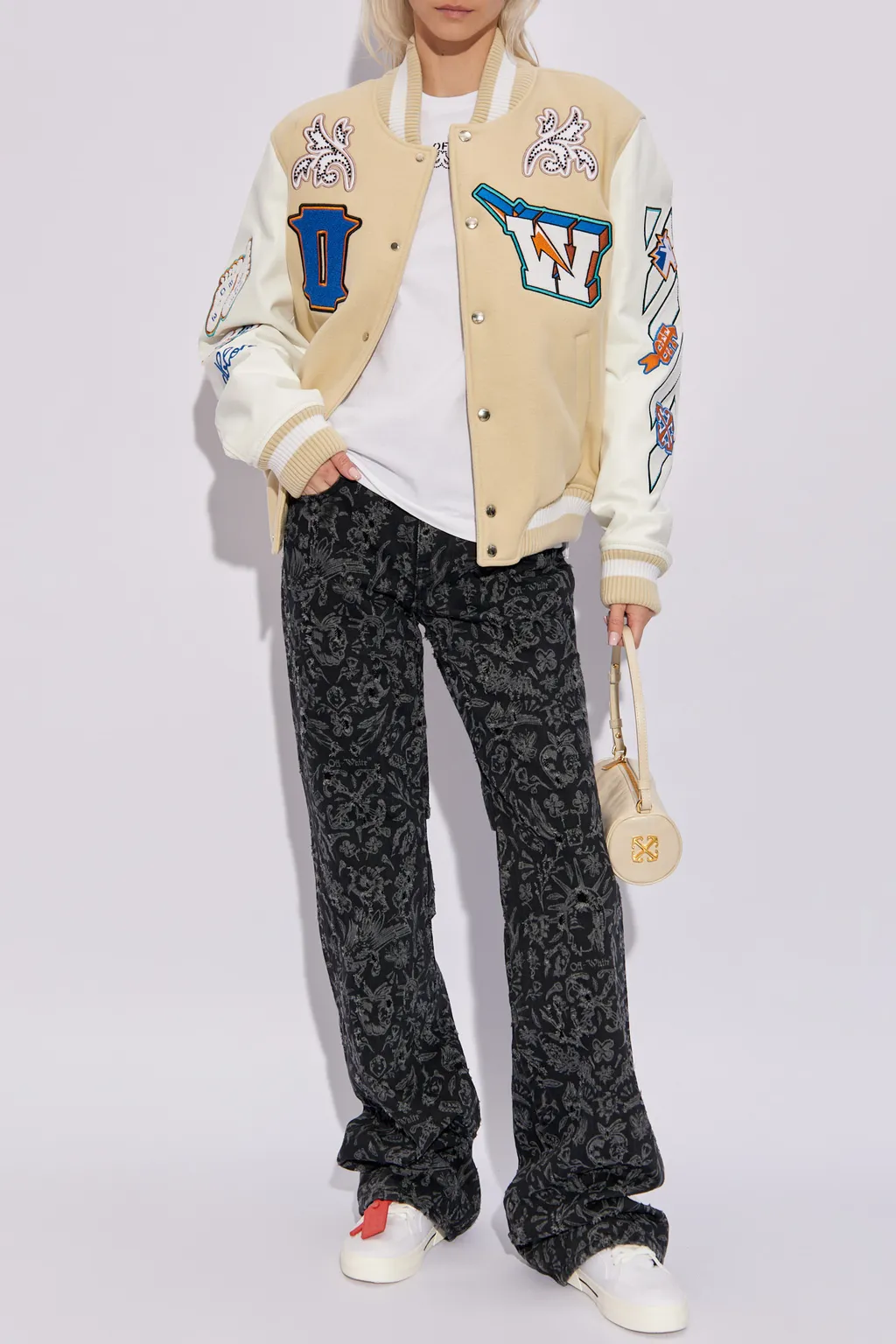 Logo Patch Flared Pants