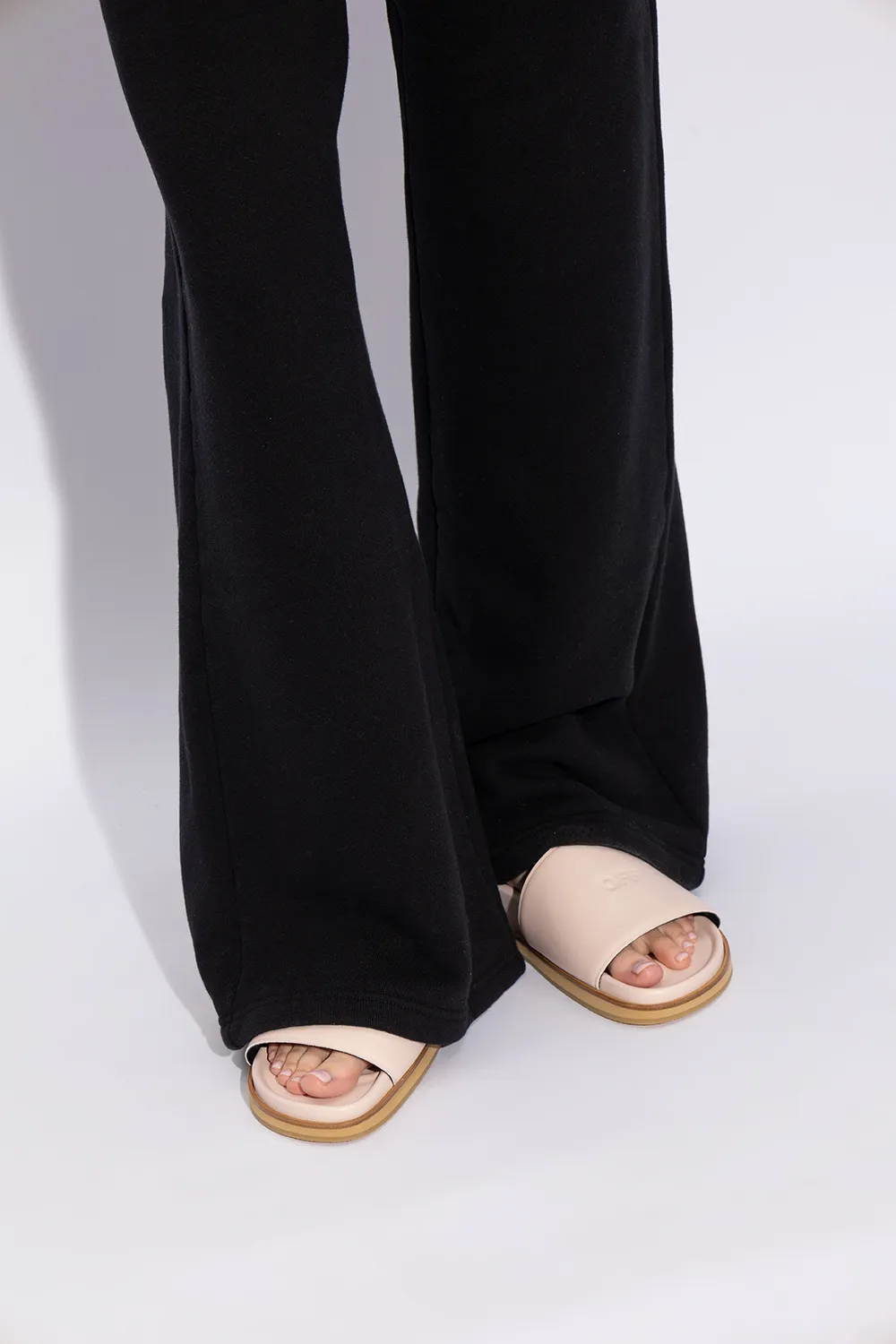 Cloud Leather Slides