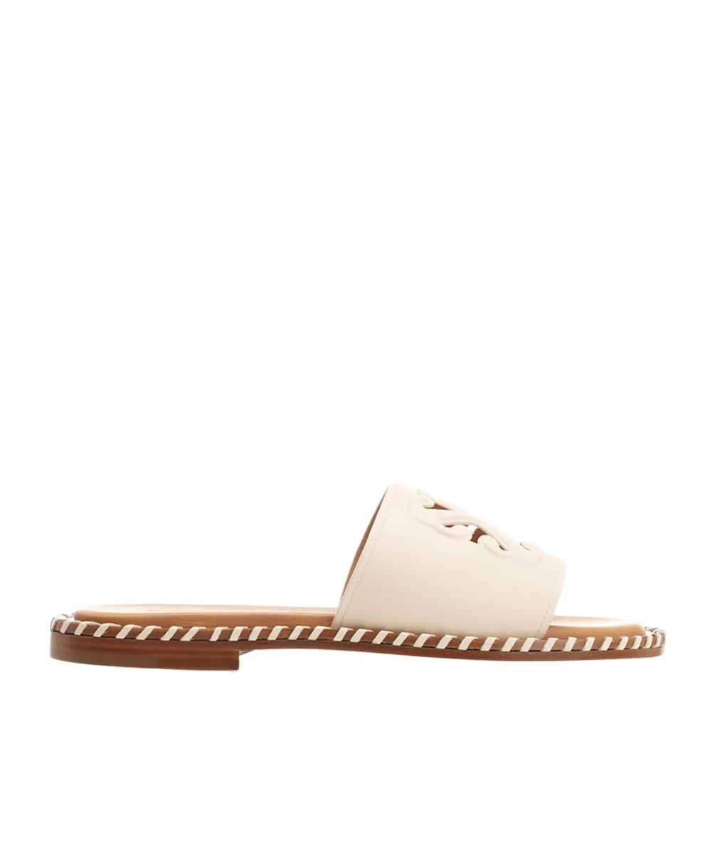 Twist Arrow-Embossed Slip-On Slides