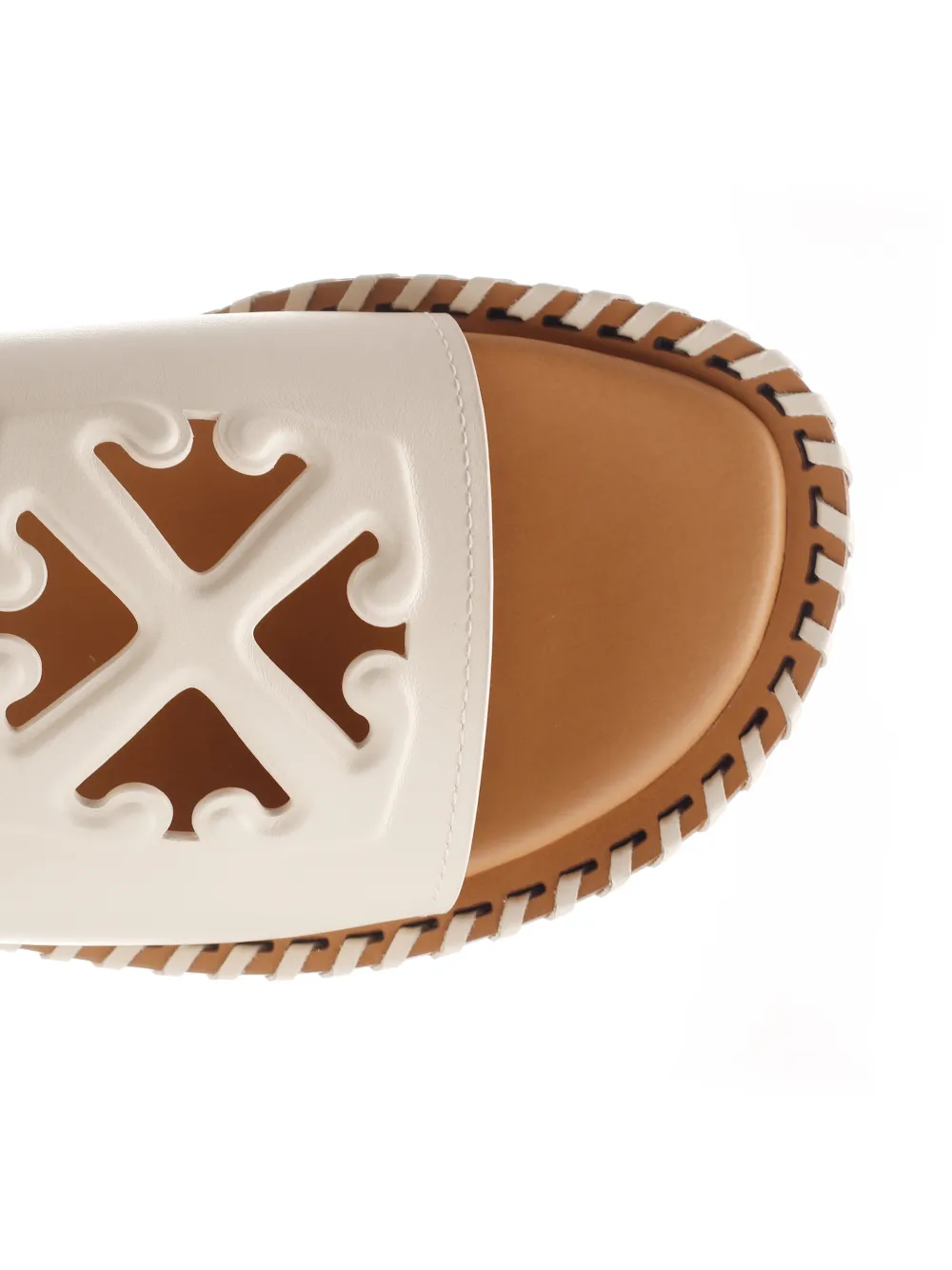 Twist Arrow-Embossed Slip-On Slides