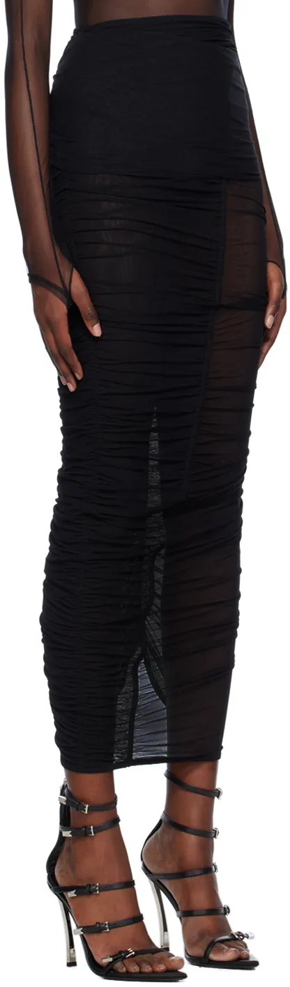 One-Shoulder Semi-Sheered Dress