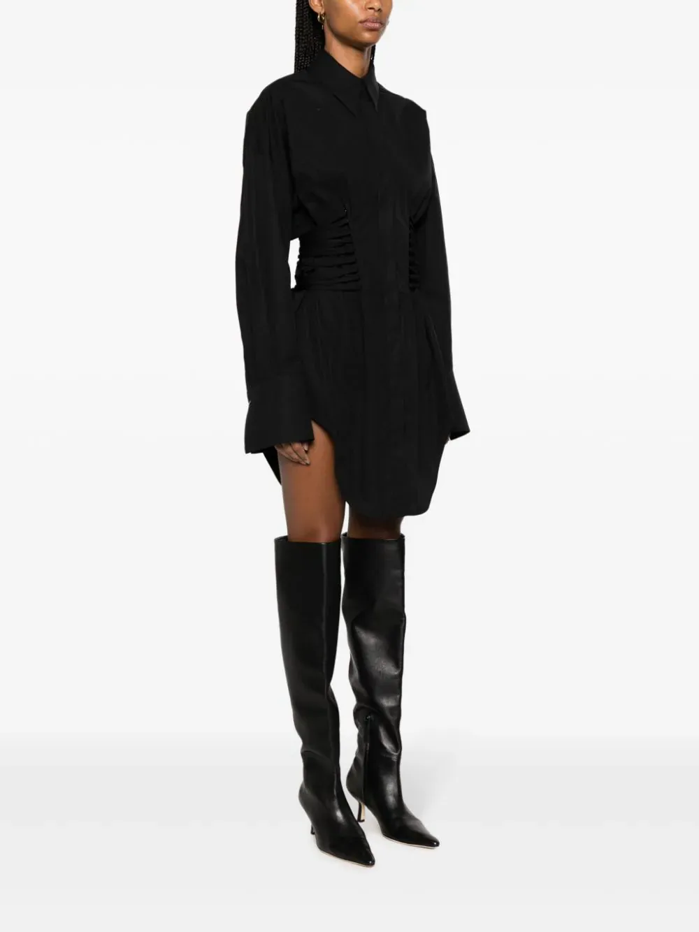 Lapel Long-Sleeved Blouse