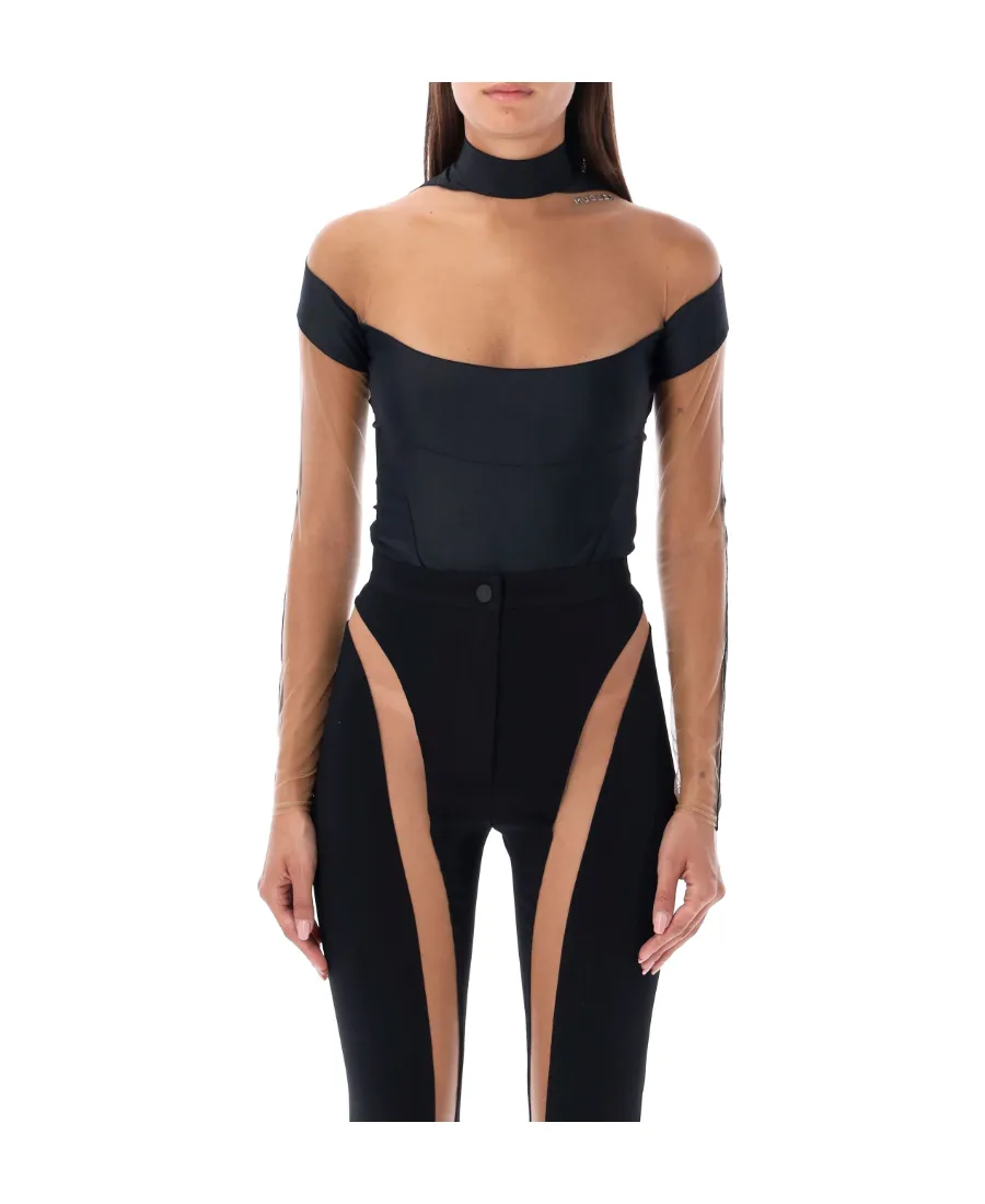 Illusion Logo Plaque Bodysuit