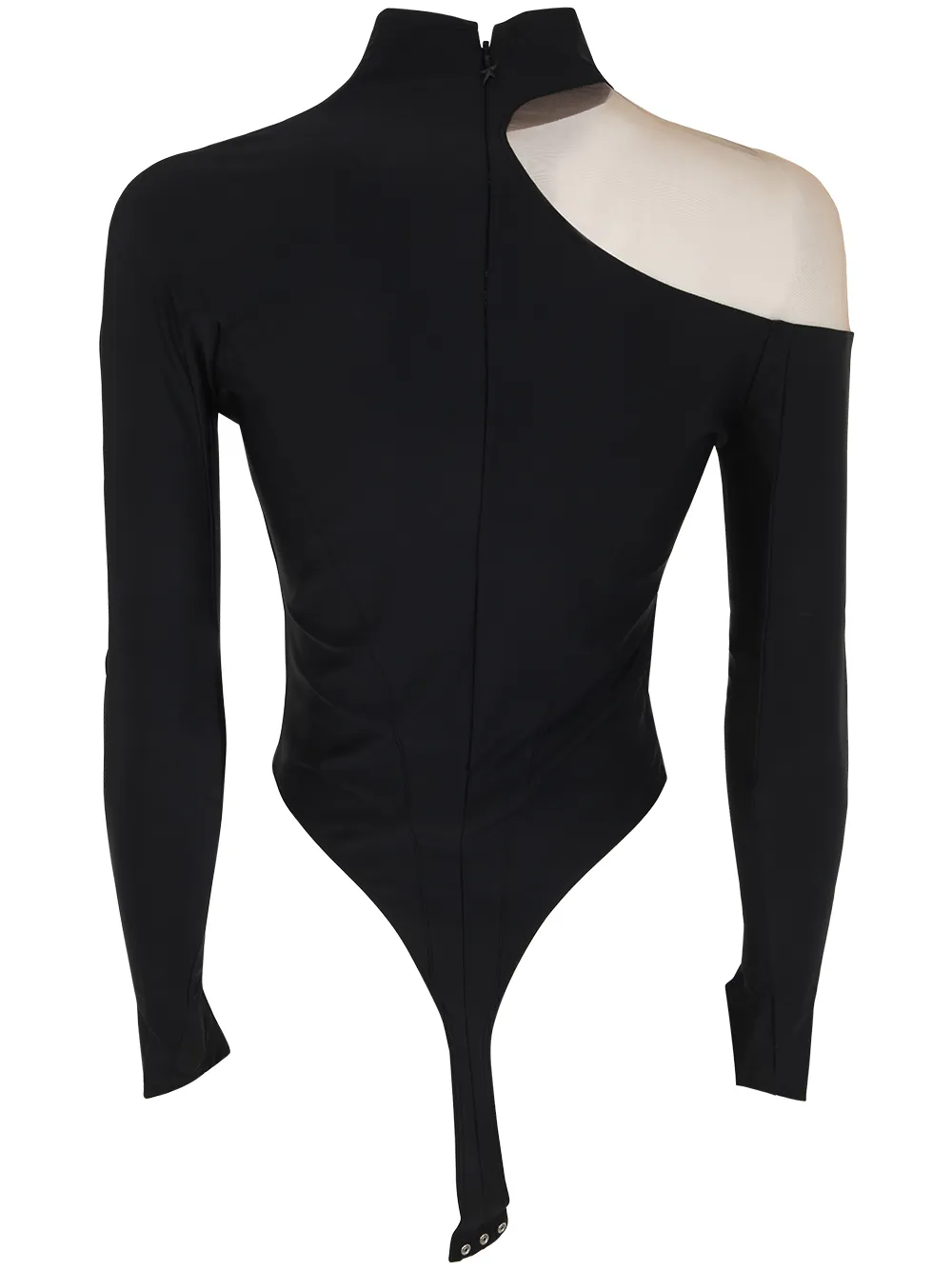 Illusion Sheer-Panel Bodysuit