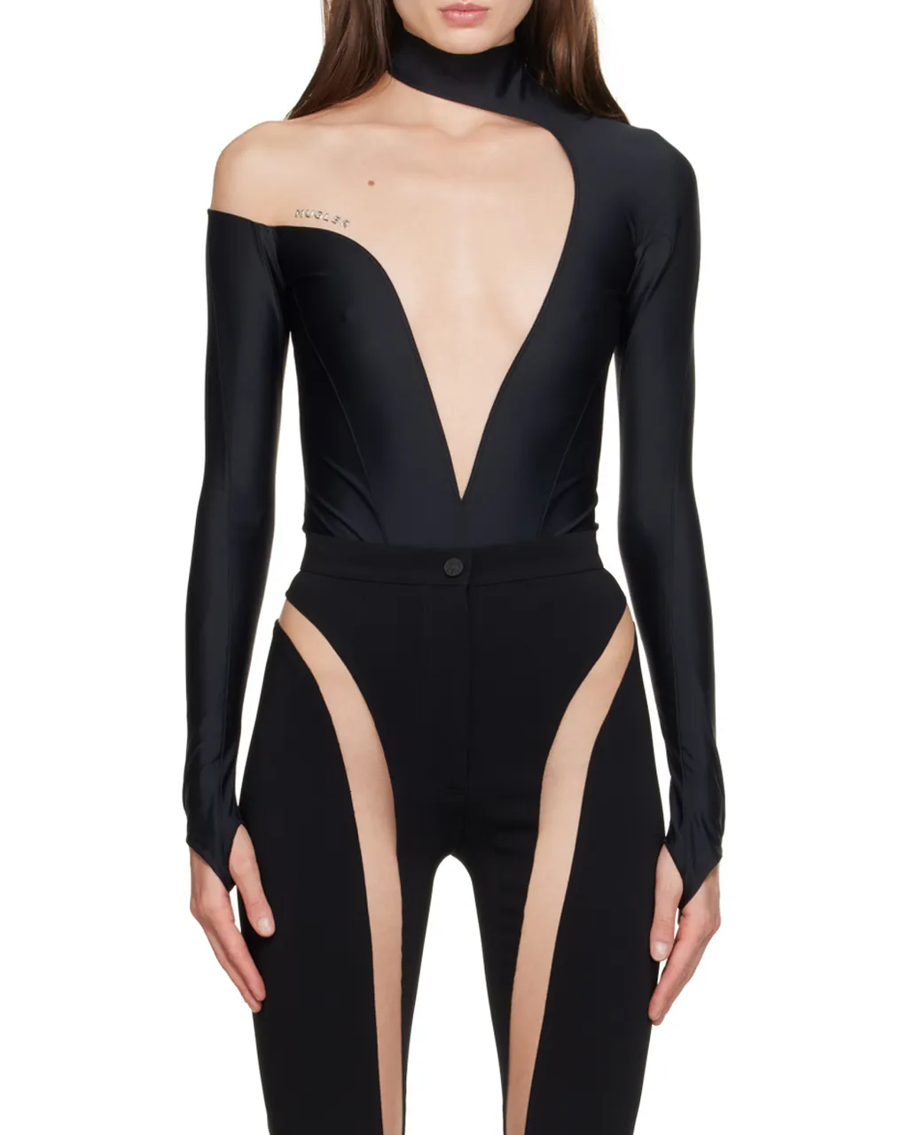 Illusion Sheer-Panel Bodysuit