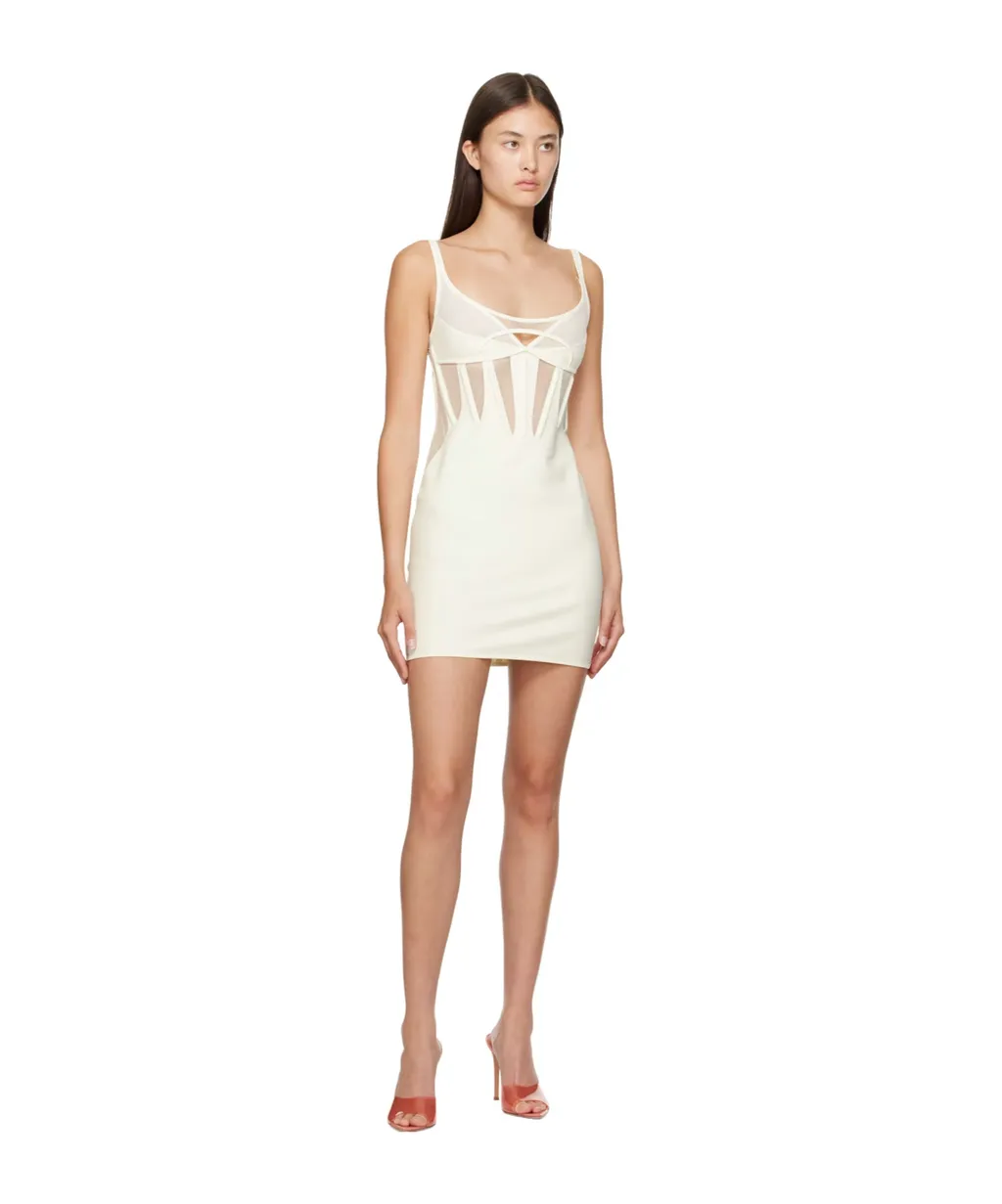 Low Round Neck Sling Dress