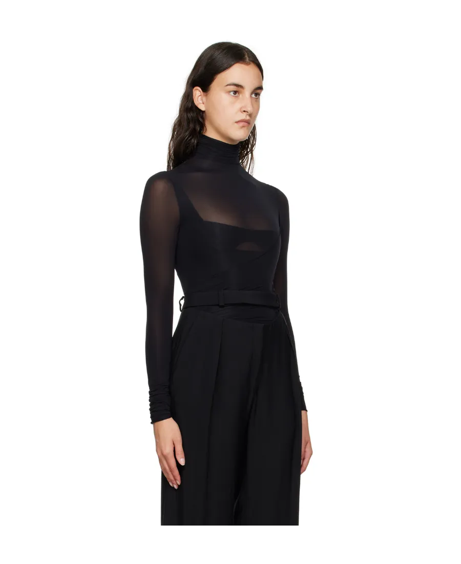 High-Neck Long-Sleeve Top