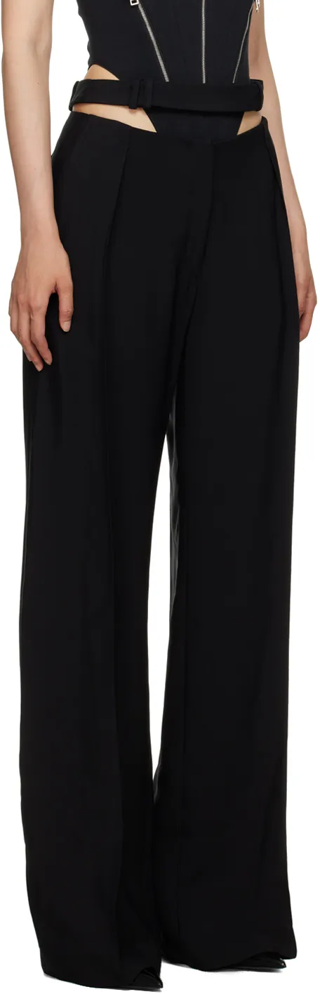 Wide-Leg Tailored Trousers