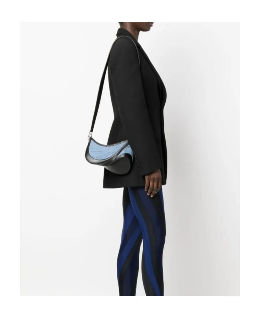 Small Spiral Curve 01 Denim Bag