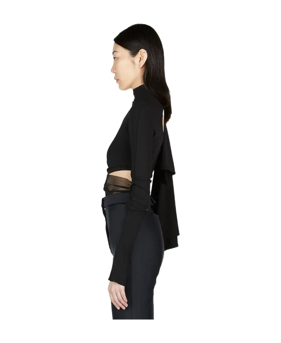 Cut-Out Asymmetric Bodysuit