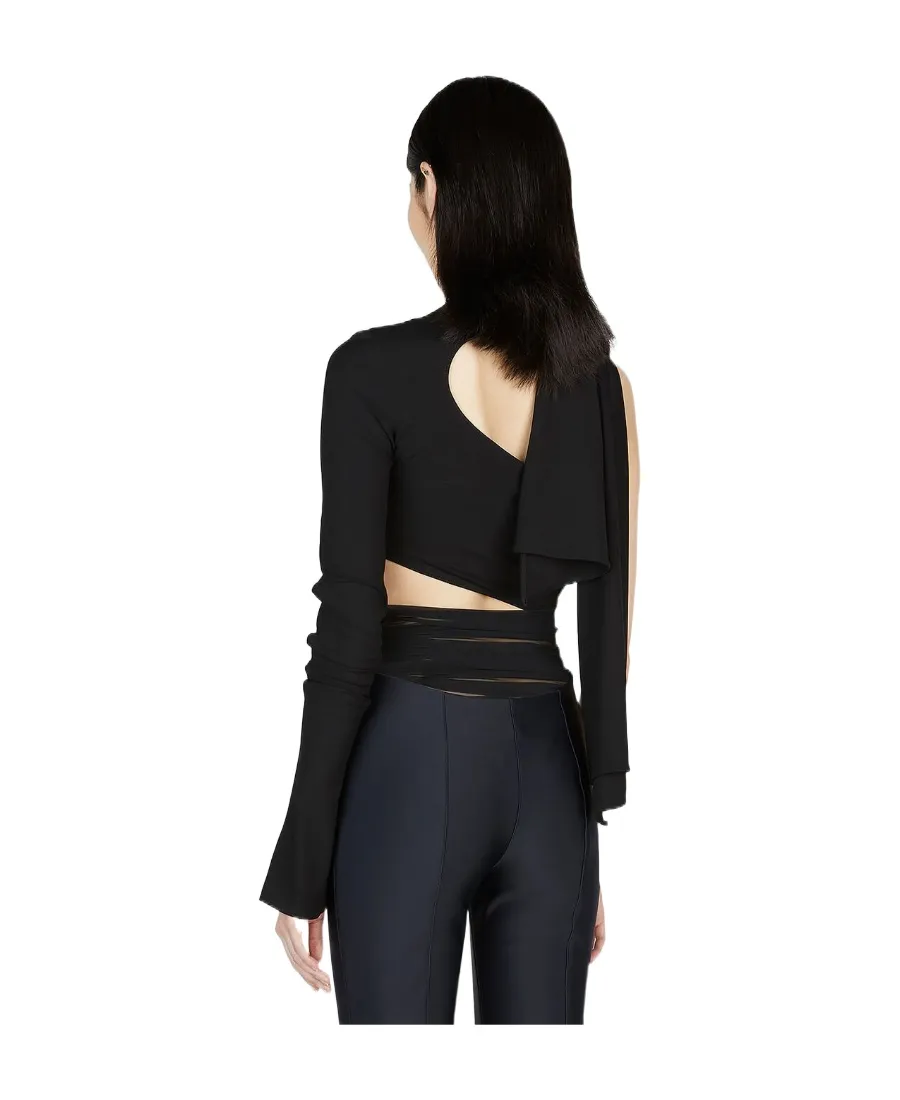 Cut-Out Asymmetric Bodysuit