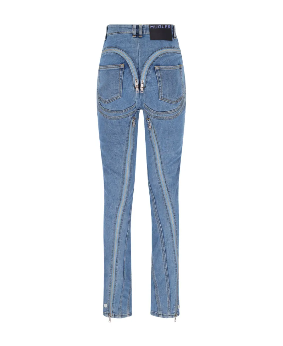 Zipper Detail Jeans