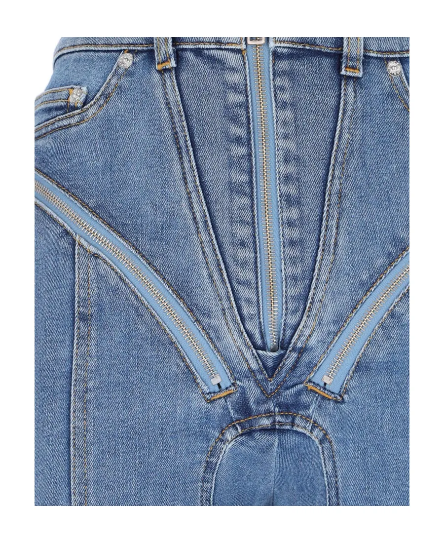 Zipper Detail Jeans