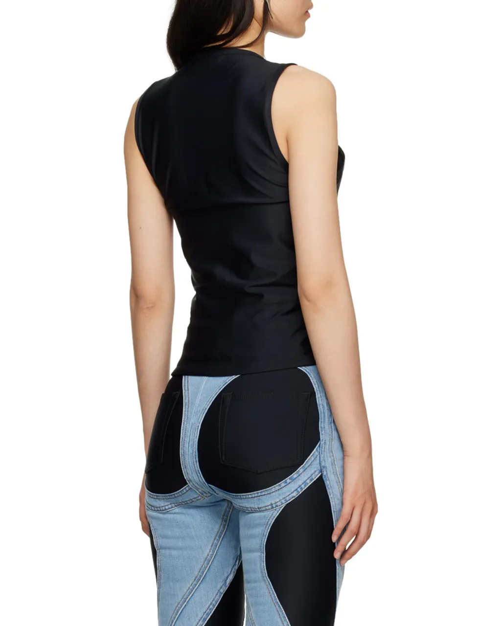 Round-Neck Sleeveless Top