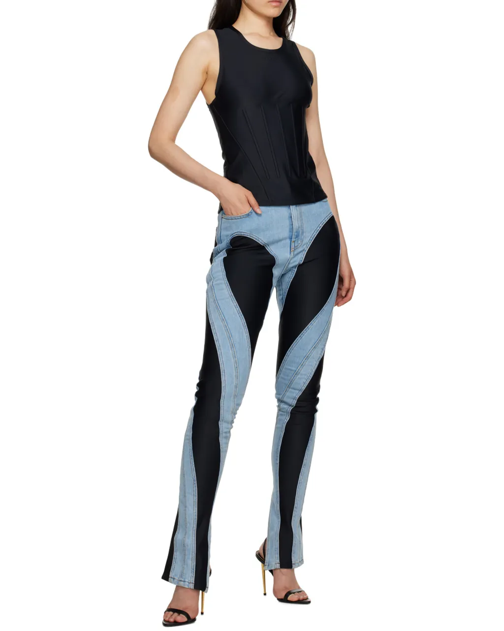 Round-Neck Sleeveless Top
